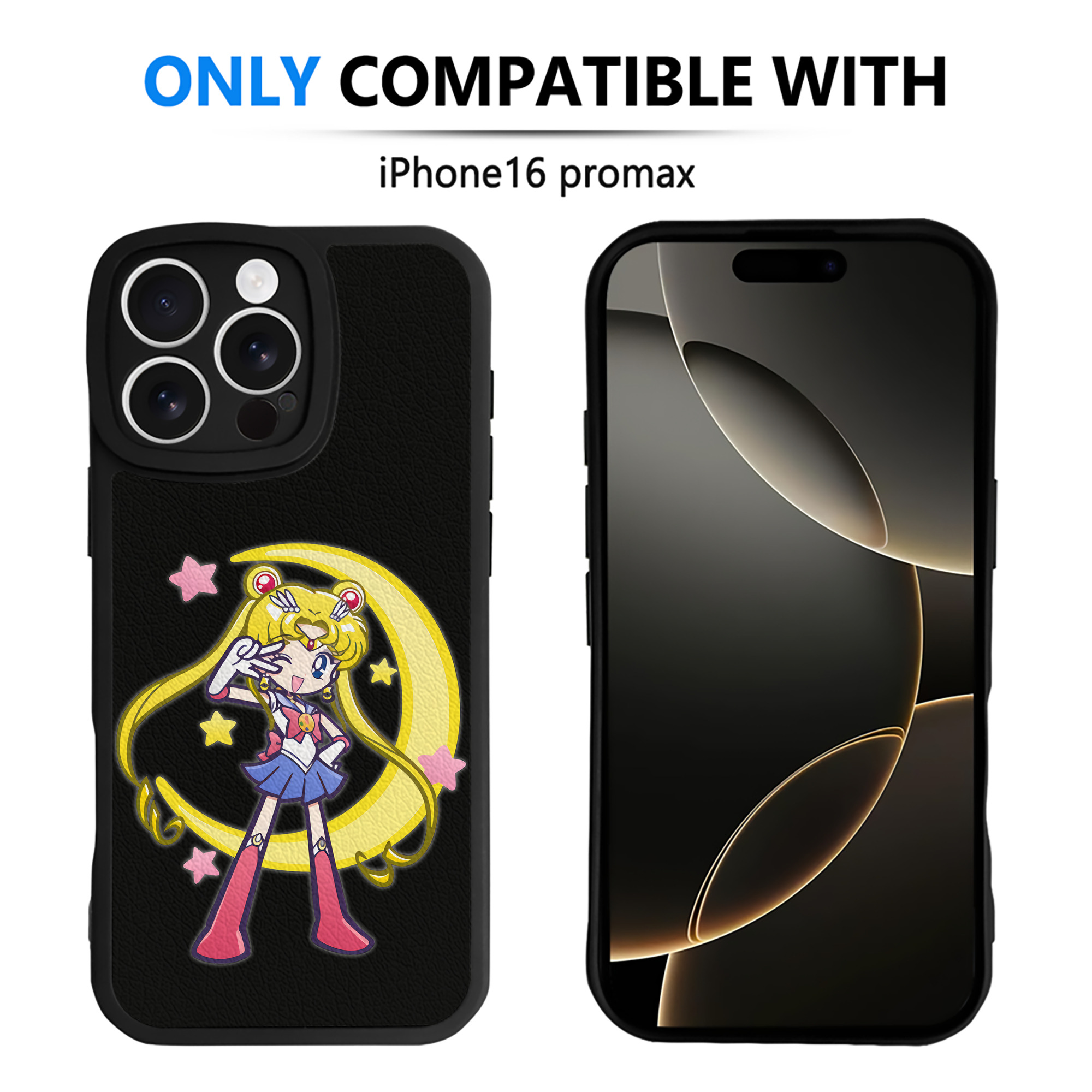 （画像用） 美少女戦士セーラームーン 月野 うさぎ つきの うさぎ Sailor Moon Tsukino Usagi 【iPhone 16シリーズ対応】シリコンスマホケース（レザー調） 材質：シリコン